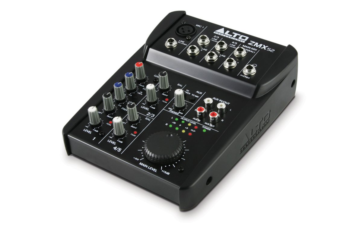 Alto ZMX52 5-Channel Compact Mixer - Audio Shop Dubai
