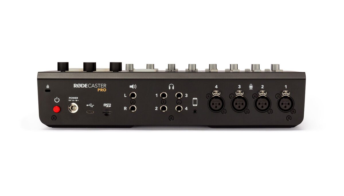 RODECaster Pro Back View