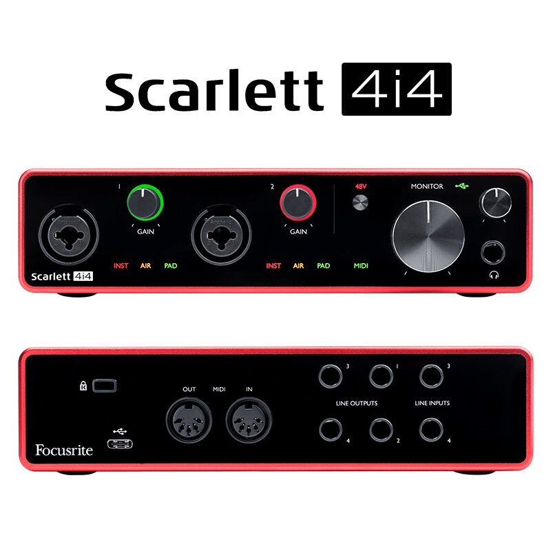 focusrite scarlett solo midi input