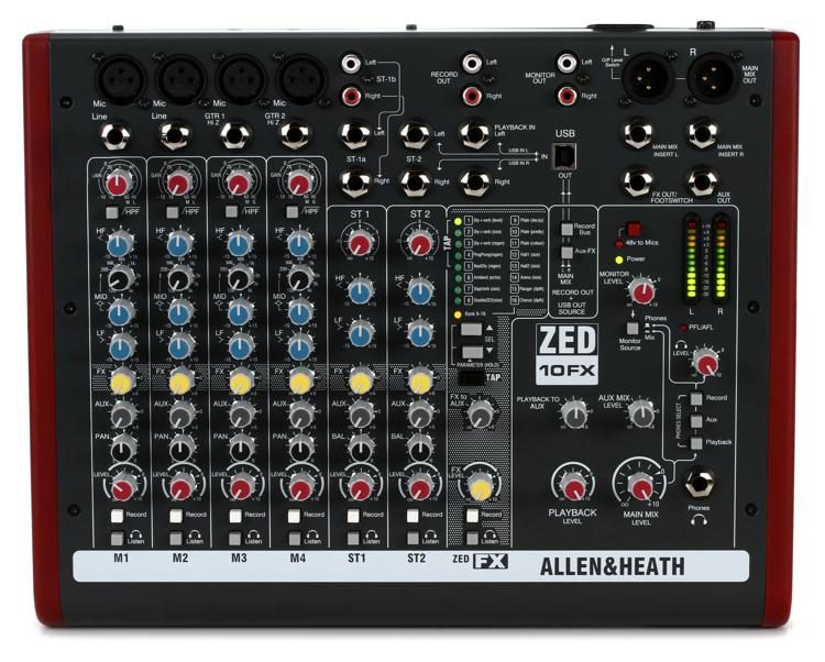 Allen & Heath ZED-10FX Mixer