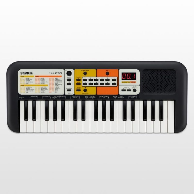 Yamaha PSSF30 37 Mini Key Black Orange Keyboard 