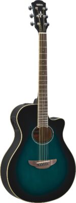 Yamaha APX600 Thin-line Cutaway Guitar- Oriental Blue Burst
