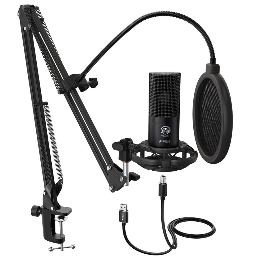 Fifine T USB Microphone Audio Shop Dubai Studio Condenser