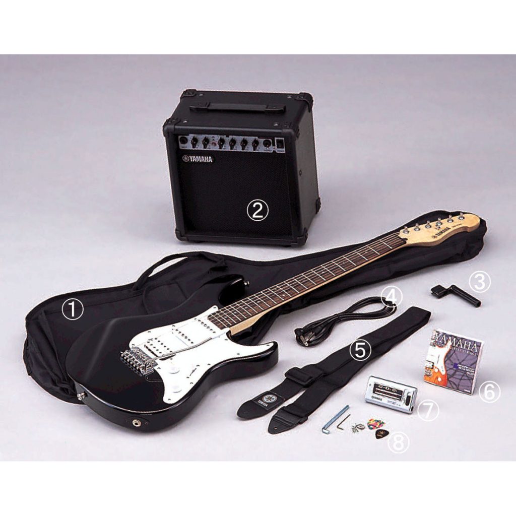 Yamaha EG112GPII MTU Steel String Electric Guitar Package, Metallic Black