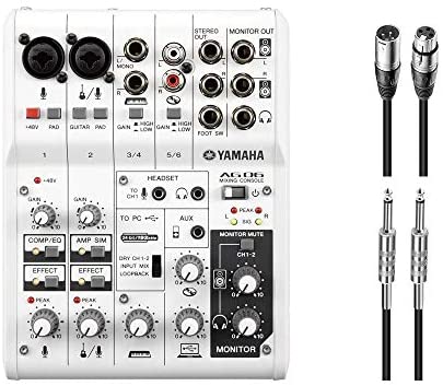 Yamaha AG06 6-channel Mixer and USB Audio Interface