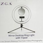 ZGA Mirror Desktop Ring Light with Tripod Stand 10"