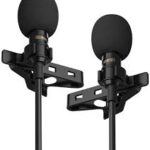 POWEDEWISE 1B Professional Grade 2 Lavalier Lapel microphone