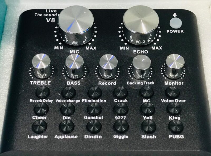 V8 Sound Card Affordable solution for Live Streaming Audio Buy Now