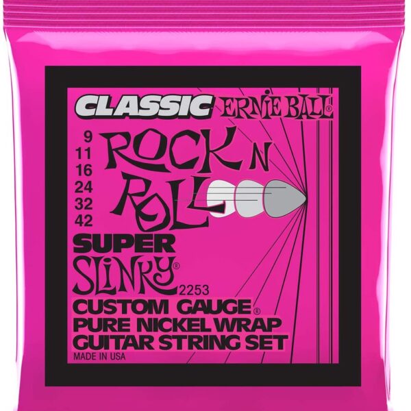 Super Slinky Classic Rock and Roll Pure Nickel Wrap Electric Guitar String