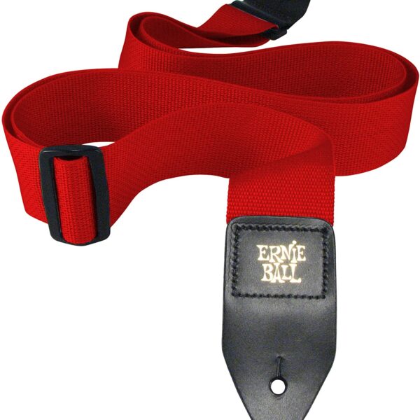 Red Polypro Guitar Strap