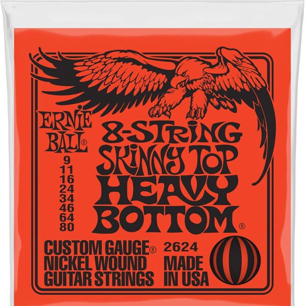 Skinny Top Heavy Bottom Slinky 8-String Electric Guitar Strings