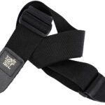 Black Polypro Guitar Strap