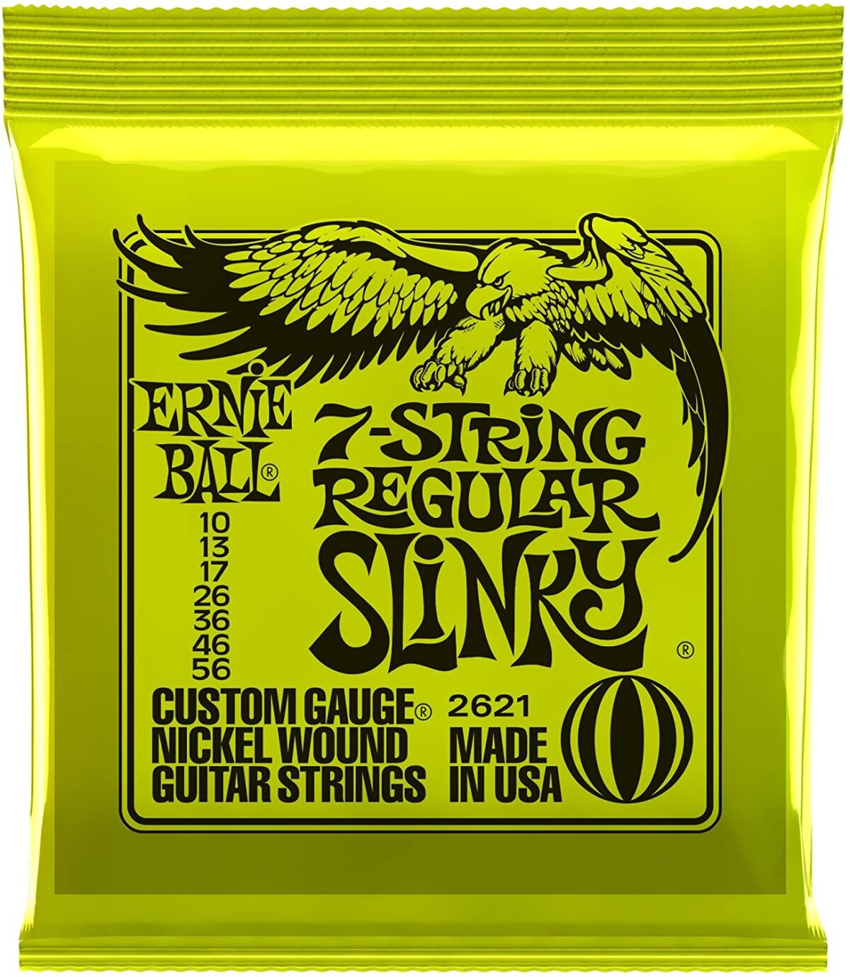 Regular Slinky 7- String Nickel Wound Electric Guitar Strings