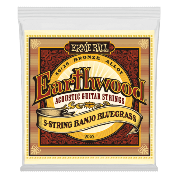 Earthwood 5-String Banjo Bluegrass Loop End 80/20 Bronze Acoustic Guitar Strings - 9-20 Gauge - P02063ngs