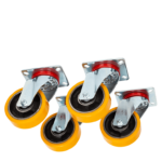 WH PRO 4X Kit 4 swivel castor 100mm wheels with roller bearing