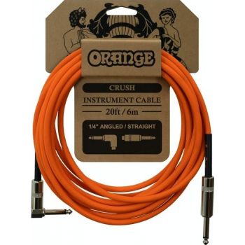 Orange Crush 6 Metre Instrument Cable Angled to Straight
