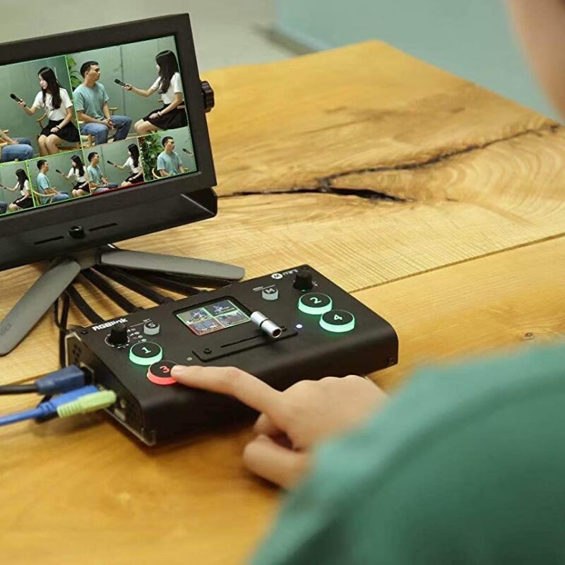 RGBlink Mini+ Switcher with 4 HDMI Inputs and Preview Monitor - Audio ...