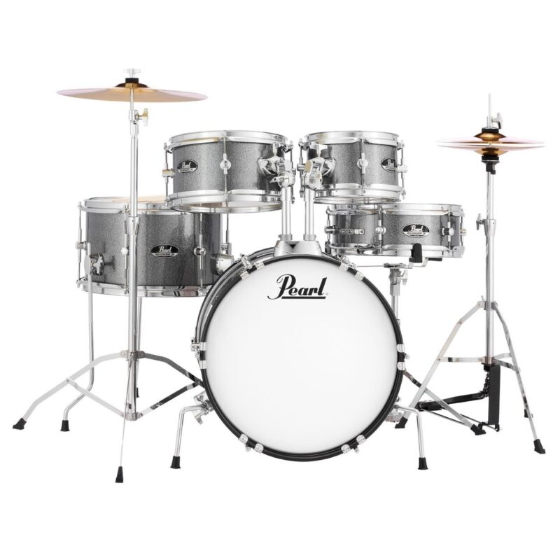 Pearl Roadshow Jr. 5-piece Complete Drum Set with Cymbals - Grindstone Sparkle