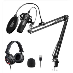 Maono AU-A04H Studio Headphone Set with USB Microphone 