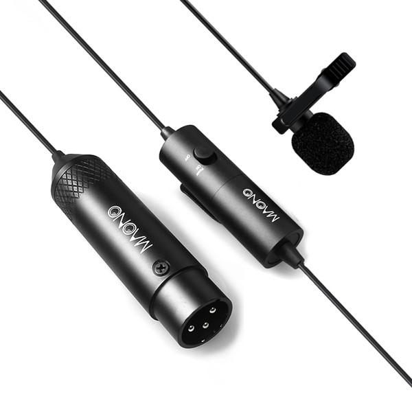 Maono AU-XLR20 20ft Omnidirectional Mic XLR Lavalier Condenser Microphone