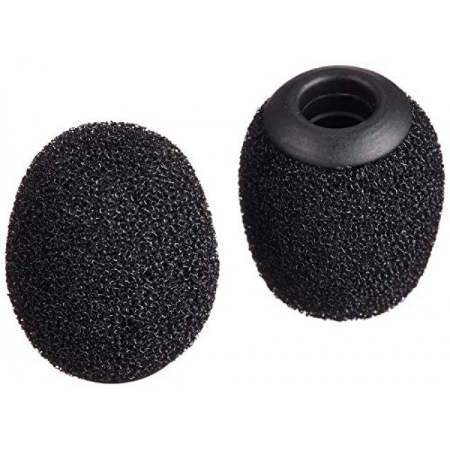 A pop filter should be fitted in the majority of applications to prevent any hard plosive sounds overloading the microphone capsule. The WS-LAV is supplied as a pack of three.