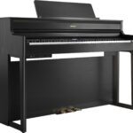 Roland HP704-PE Home Piano Bundle in Polished Ebony