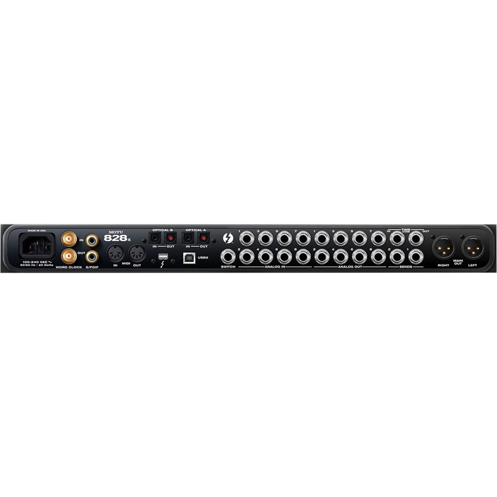 MOTU 828x 28x30 Thunderbolt / USB 2.0 Audio Interface