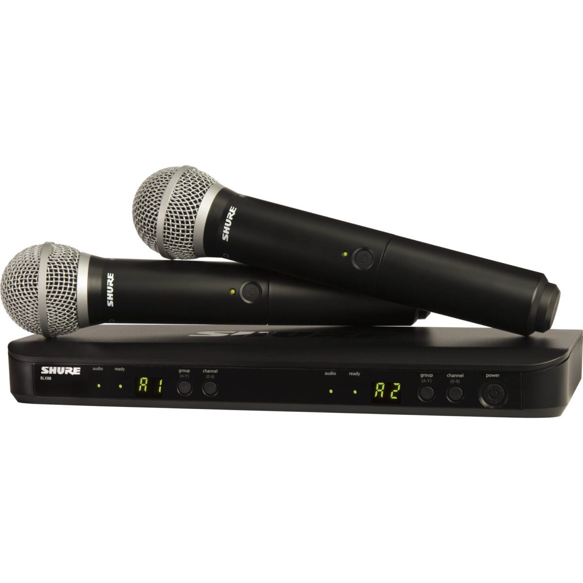 Shure BLX288/PG58 Dual-Channel Wireless Handheld Microphone System