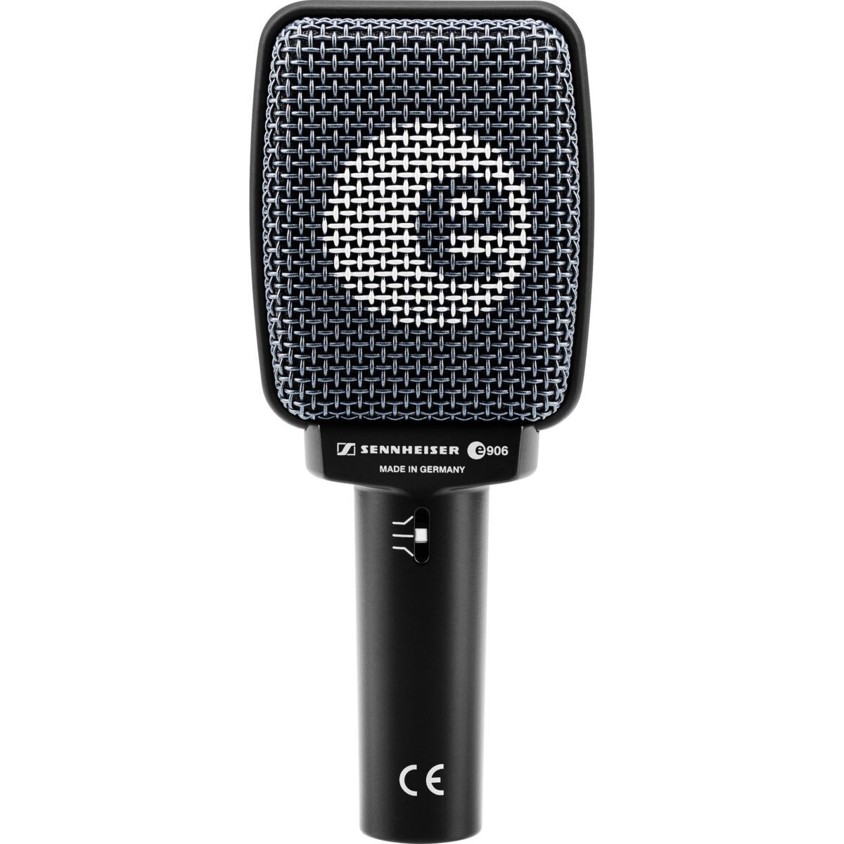 Need a versatile mic to handle drums, percussion, amplifiers and other instrumental sources? Sennheiser has the answer with the e 906, a supercardioid dynamic mic that's custom designed for great instrument reproduction!