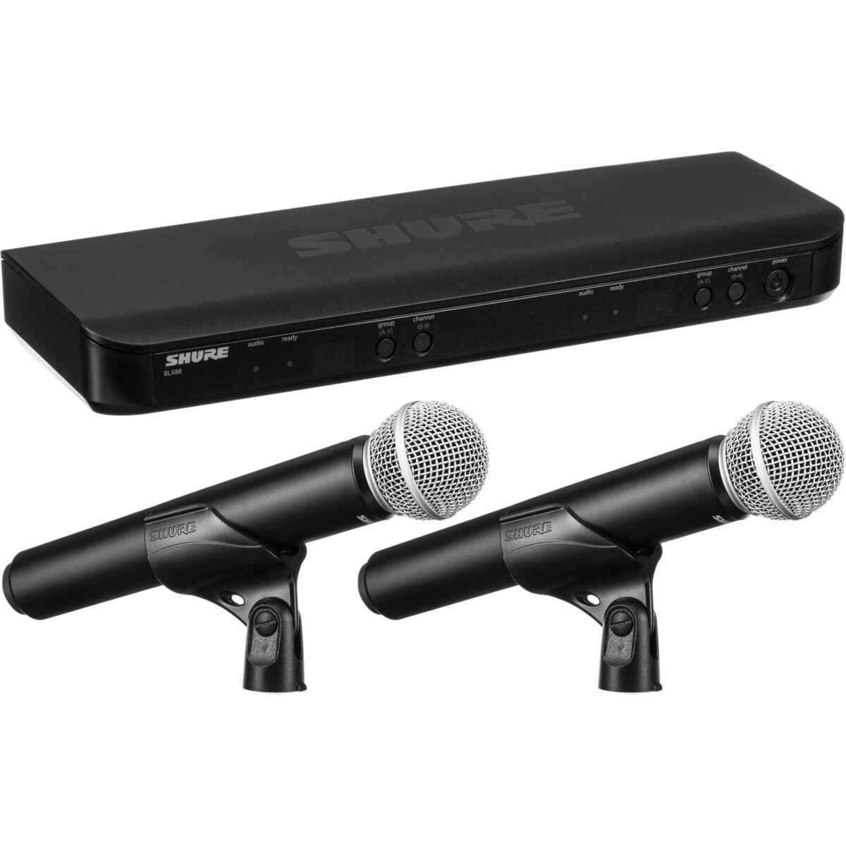 Shure BLX288/PG58 Dual-Channel Wireless Handheld Microphone System