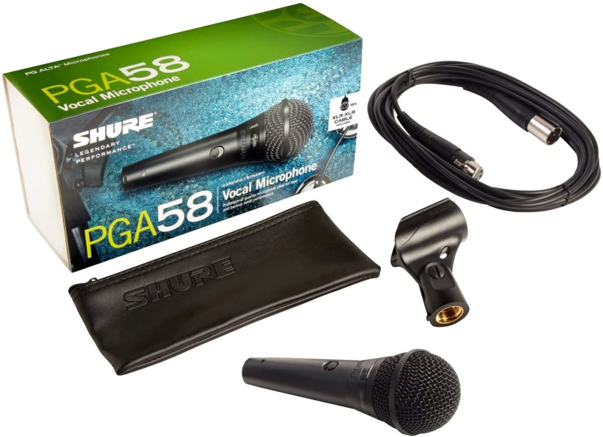 Shure PGA58-XLR Cardioid Dynamic Vocal Microphone