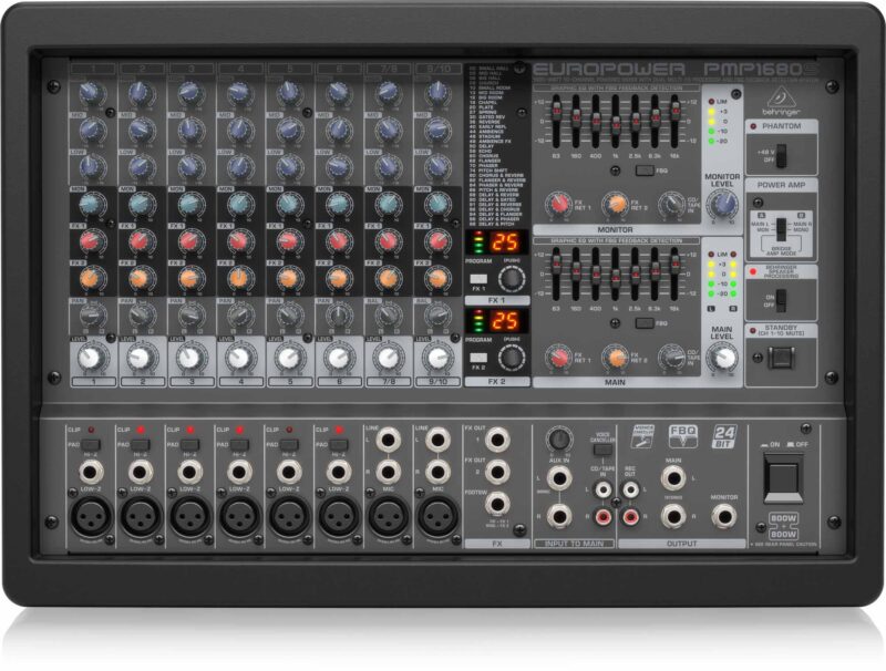 Behringer PMP1680S 1600 Watts Europower Powered Mixer Audio Shop Dubai