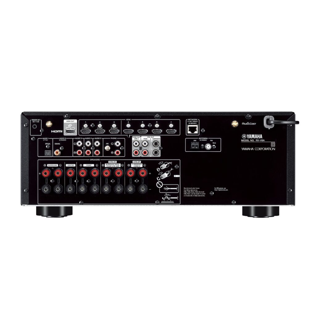 Yamaha RXV6A 7.2Channel AV Receiver with 8K HDMI and MusicCast