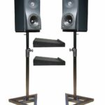 2X SOUNDKING DB039B STEEL STUDIO MONITOR STANDS