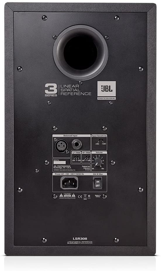 JBL LSR308 Bundle Studio Monitor Pair ,Stands & XLR Cables