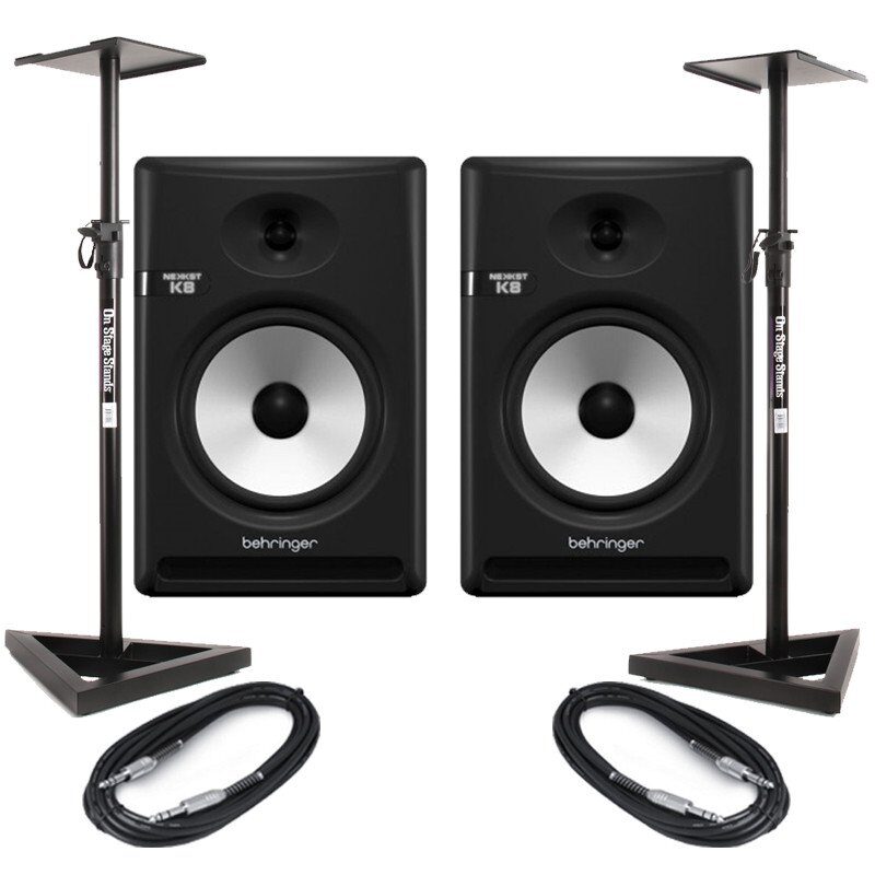 Behringer NEKKST K8 (Pair) With Stands + Cables