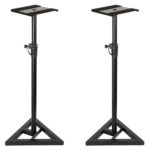 Yamaha HS5 Pair (Black) Bundle with Stand and XLR Cable