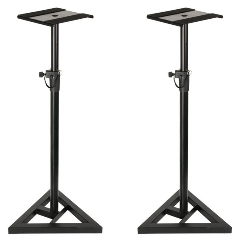 Yamaha HS5 Pair (Black) Bundle with Stand and XLR Cable