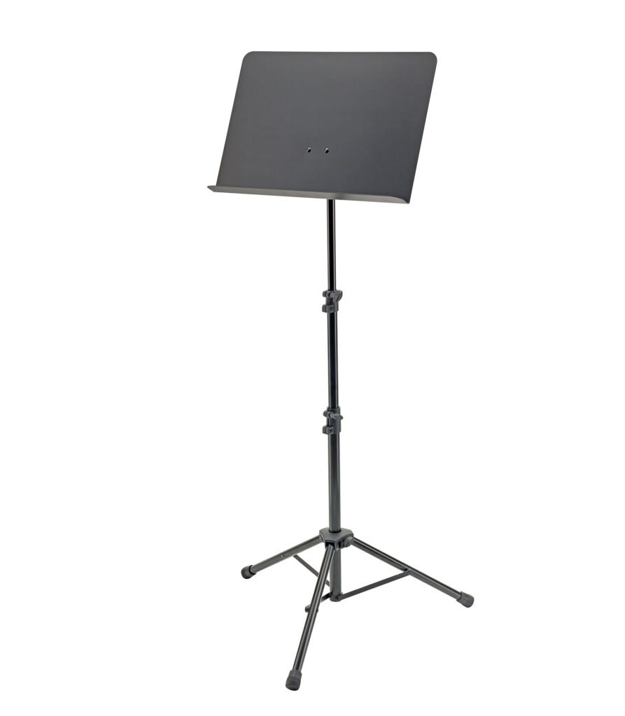 &M Orchestra All Aluminum & Steel Plate Music Stand Black Color
