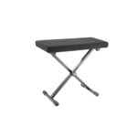 K&M Keyboard Bench Black Fabric