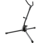 K&M Adjustable Folding Stand For Alto Saxophone Black Color