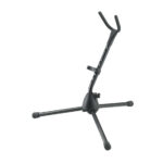 K&M Adjustable Folding Stand For Curved Soprano Saxophone Black Color