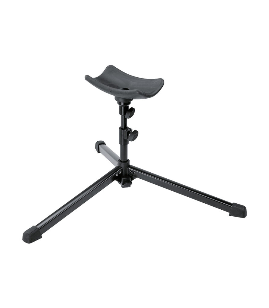 The 5-leg base provides maximum stability for the instrument.