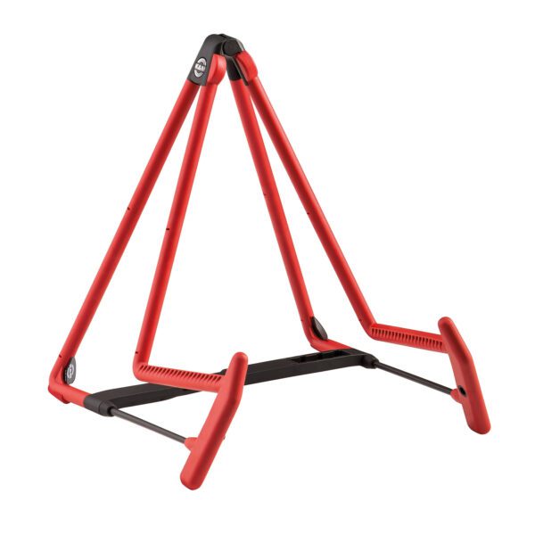 K&M Guitar Stand A Shape Heli 2 Design Red Color