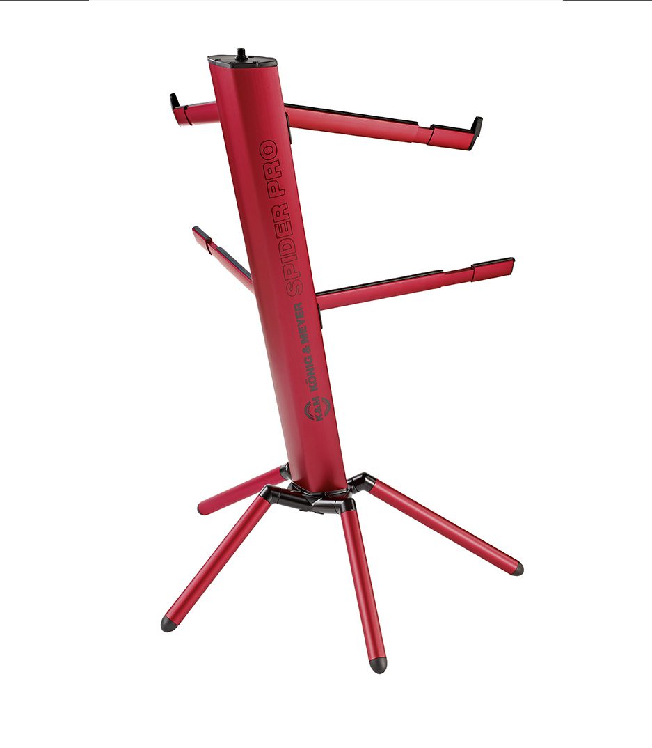 K&M Keyboard Stand Spider Pro- Red Color
