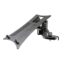 Appealing laptop rest for »Spider Pro« and »Baby Spider Pro«. The laptop rest is mounted on the upper end of the keyboard stand »Spider Pro« or »Baby Spider Pro« by means of a wing nut and retaining plate.
