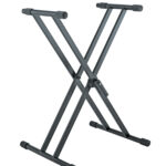 K&M Double X-Stand For Keyboard »Rick« Black Color