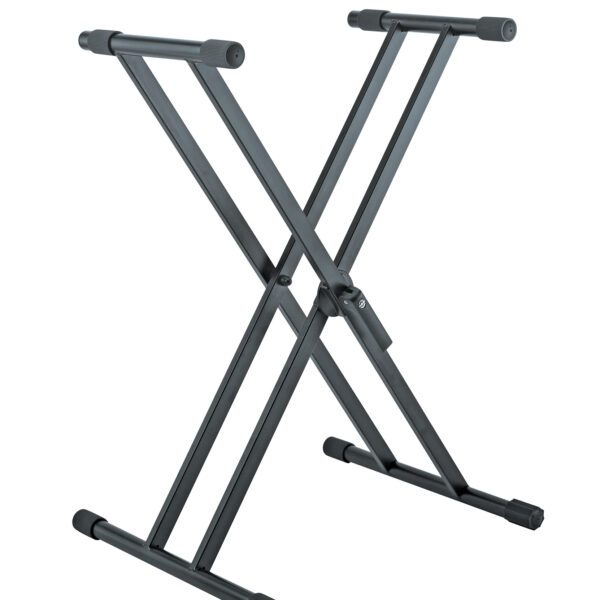 K&M Double X-Stand For Keyboard »Rick« Black Color