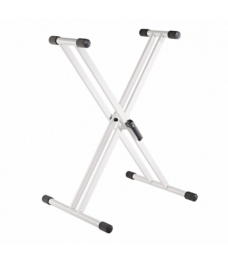 K&M Doube X-Stand For Keyboard »Rick20« Pure White Color