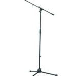 The K&M 21020 (Black) tripod microphone stand and boom offers lightweight and sturdy support for live sound and recording applications.